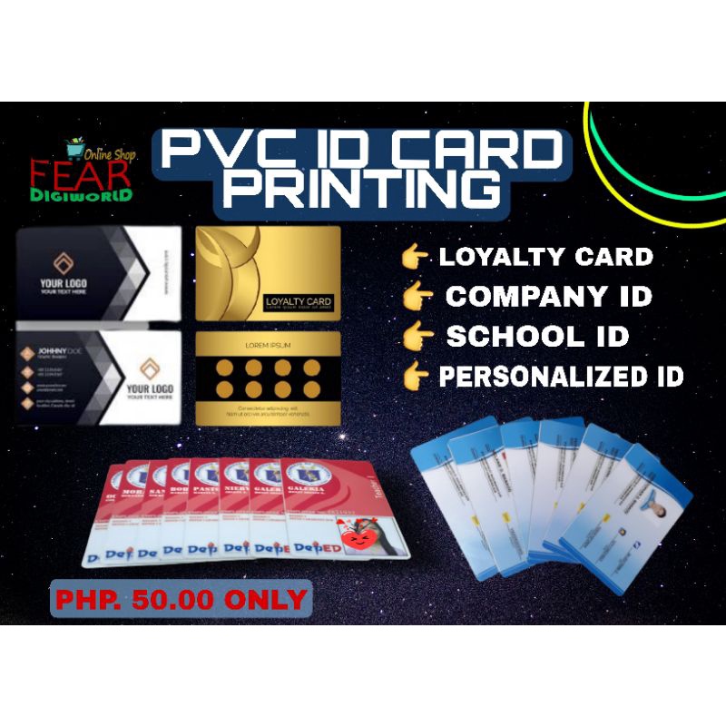 PVC ID AND PERSONALIZED ID Shopee Philippines