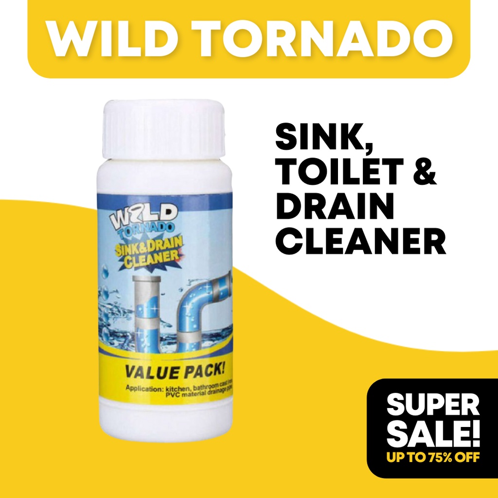 Original Effective Household Wild Tornado Powerful Sink & Drain Cleaner Quick Foaming High (110G