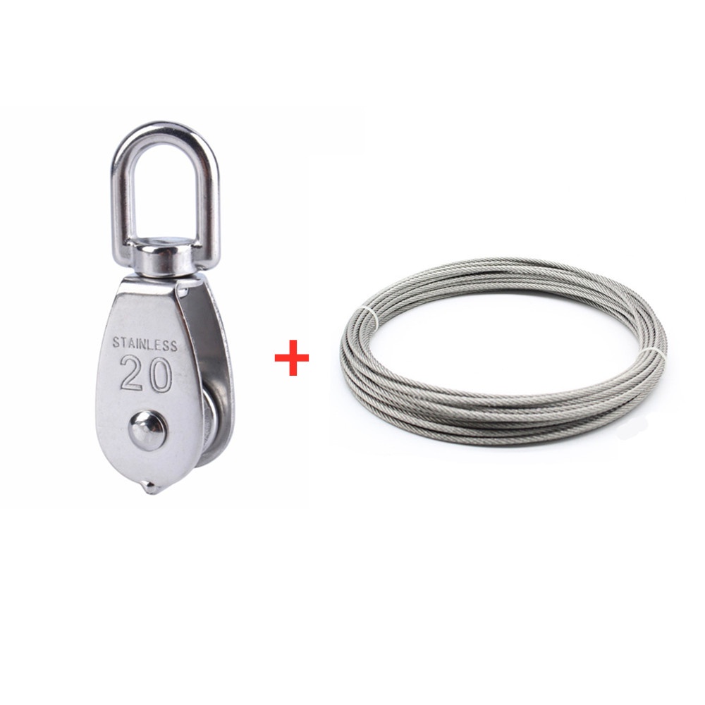 Stainless Steel M20 Pulley Steel Wire Pulley Single Wheel Swivel