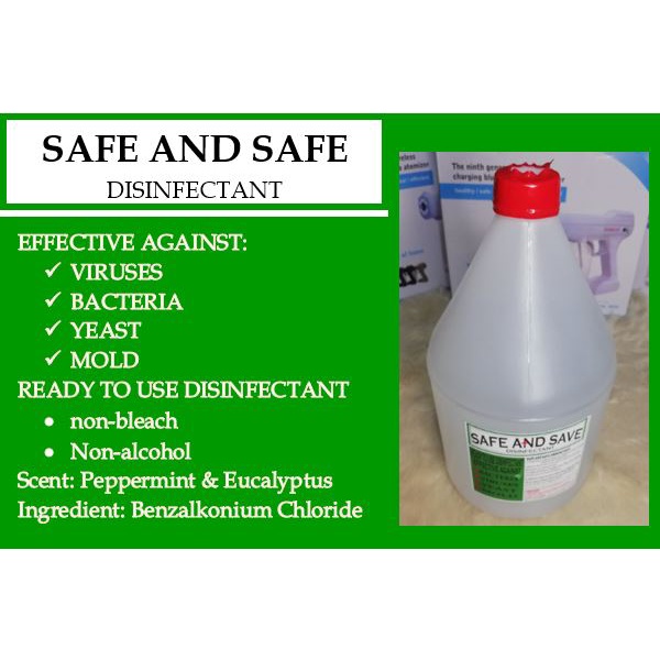 Safe and Save Disinfectant Solution Nano Spray Gun Atomiser Solution