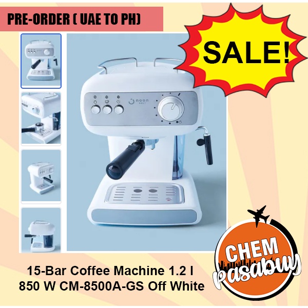 (Preorder) 15Bar Coffee Machine 1.2 l 850 W CM8500AGS Off White
