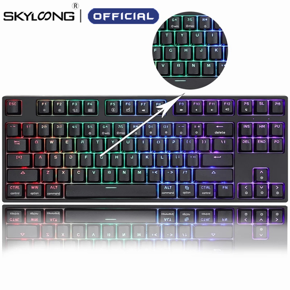SKYLOONG GK87S/SK87S USB Mechanical Gaming Keyboard 87 Keys Optics Hot