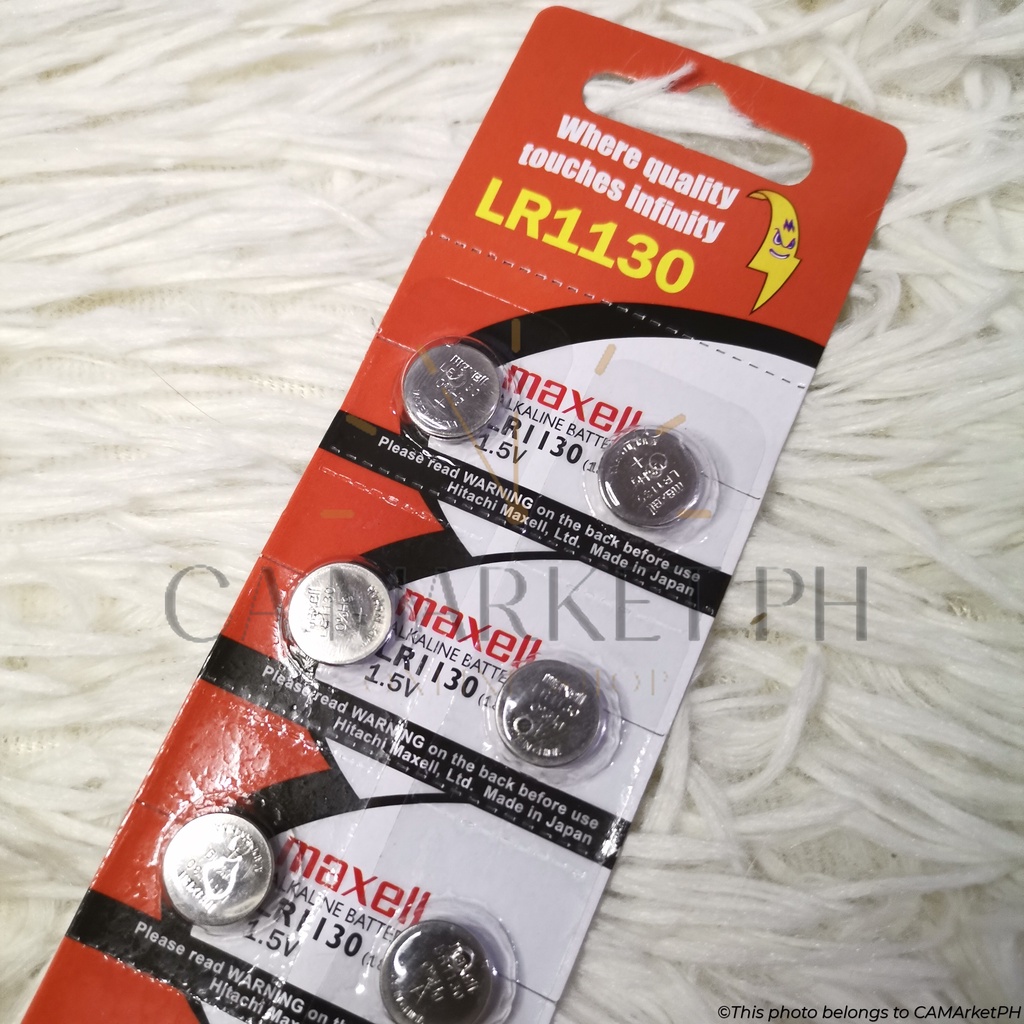 Maxell LR44 (A76), LR1130 (189) and LR41 (192) "SINGAPORE PACKAGING" Alkaline Battery 1pc 1.5V