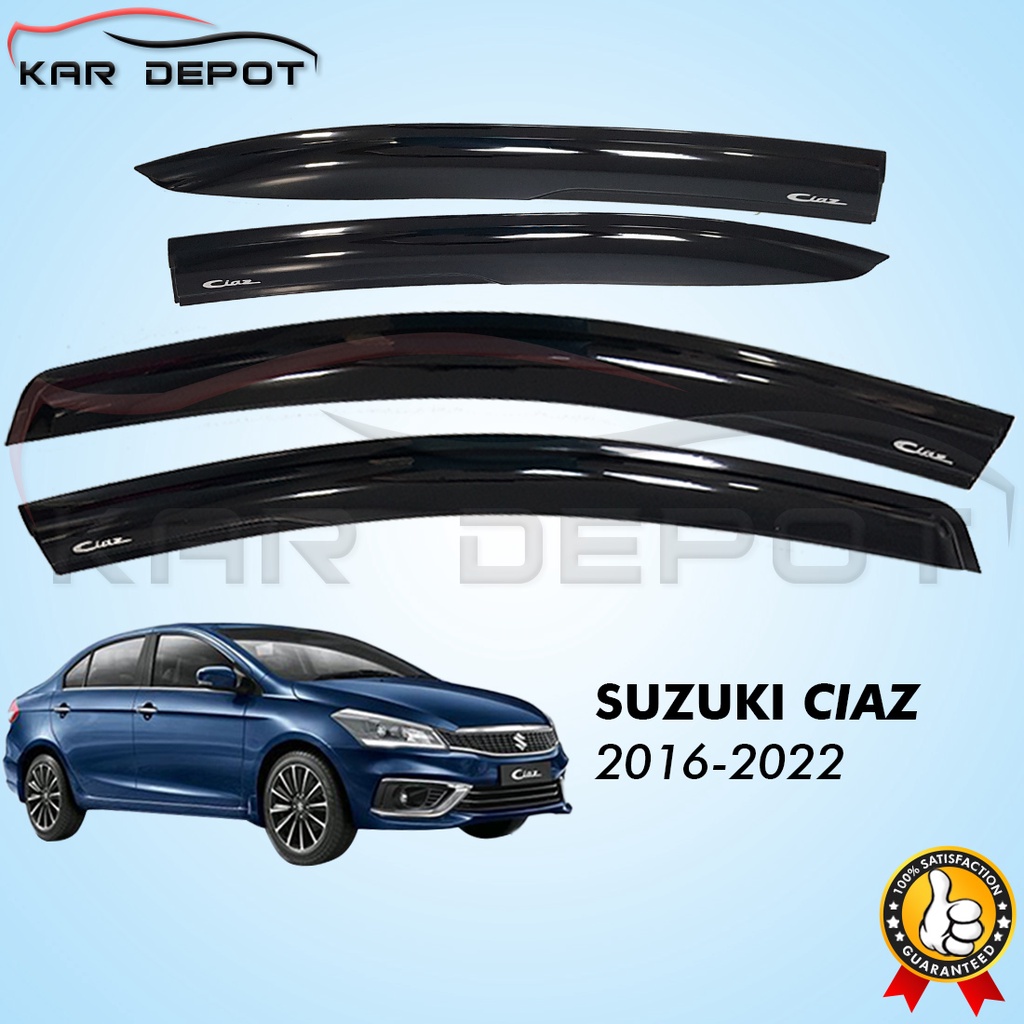 Suzuki Ciaz 20162022 Black Rain/Sun Guard Window Visor Shopee