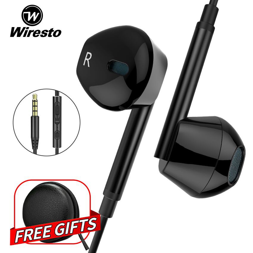 Wiresto Earphones Earbuds Wired earphones Noise Canceling HiFi Sound