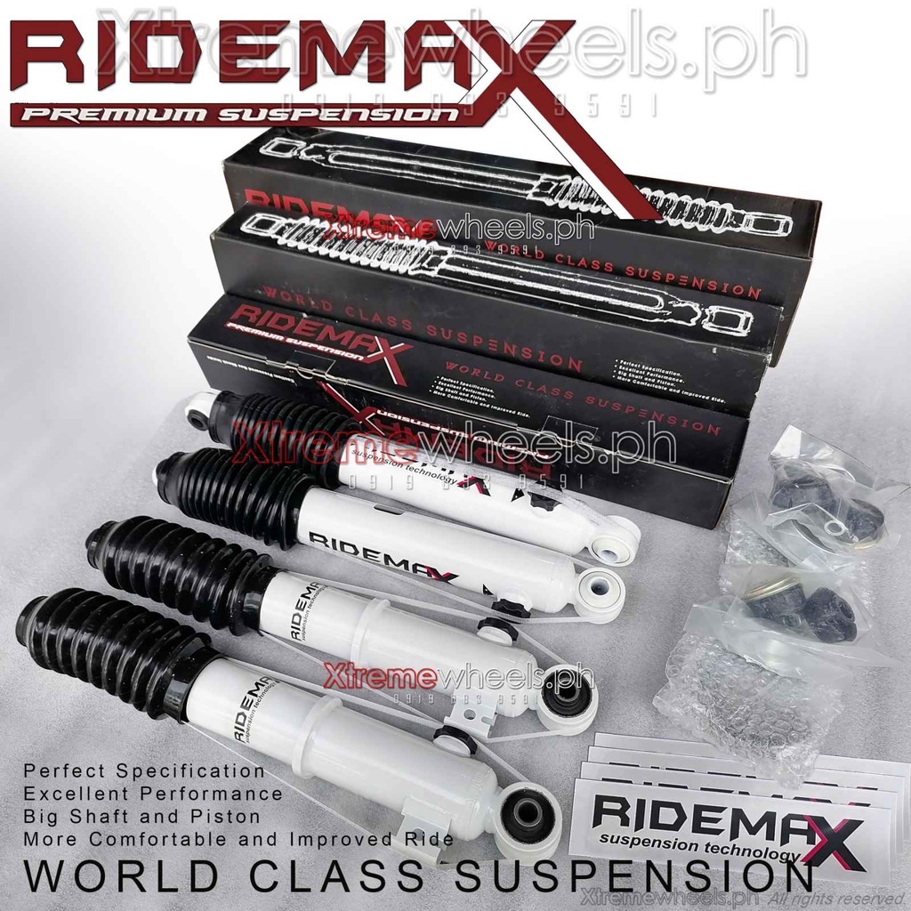 Mitsubishi Strada 20082023 Set Ridemax Suspension 4Way Damping Shock