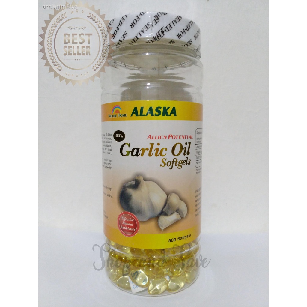 Alaska Garlic Oil Concentrate 1500mg 500 Capsules Shopee Philippines
