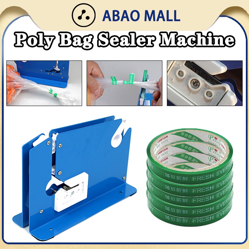 K8 Polybag Sealer Dispenser Bag Neck Sealer Tape Bag Sealer Supermarket