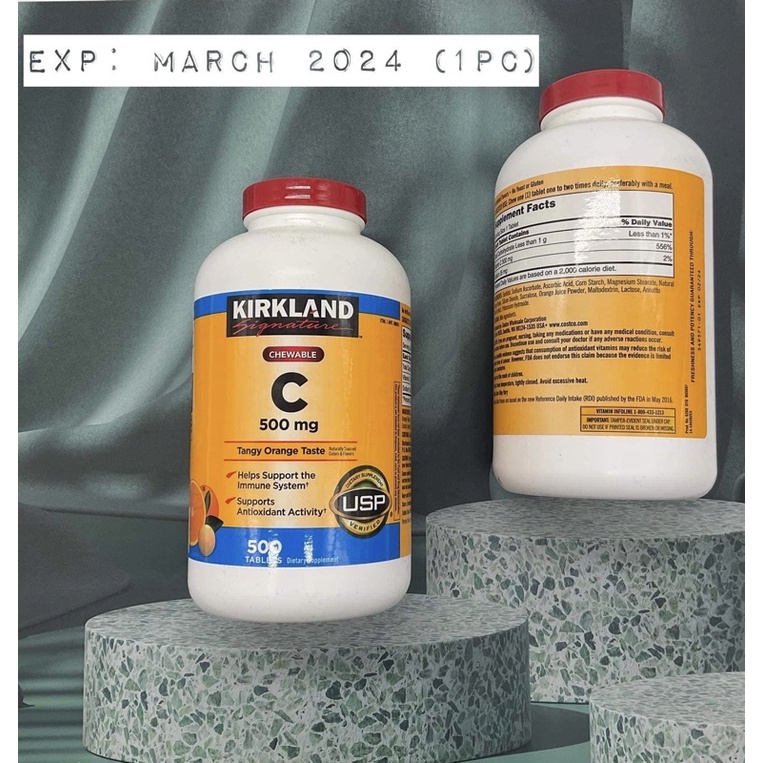Kirkland Vitamin C 500 mg from USA JUNE/2024 EXPIRATION Shopee Philippines
