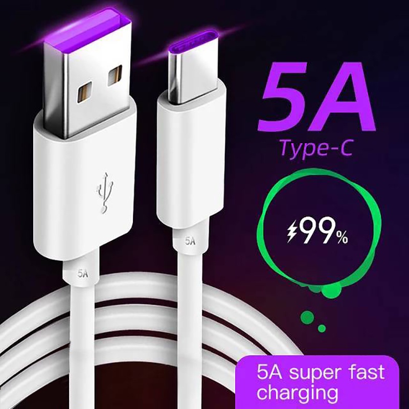 5A Super Fast Charging USB Type C Charging Cable For IOS Micro Quick Charger 3.0 Type C Data