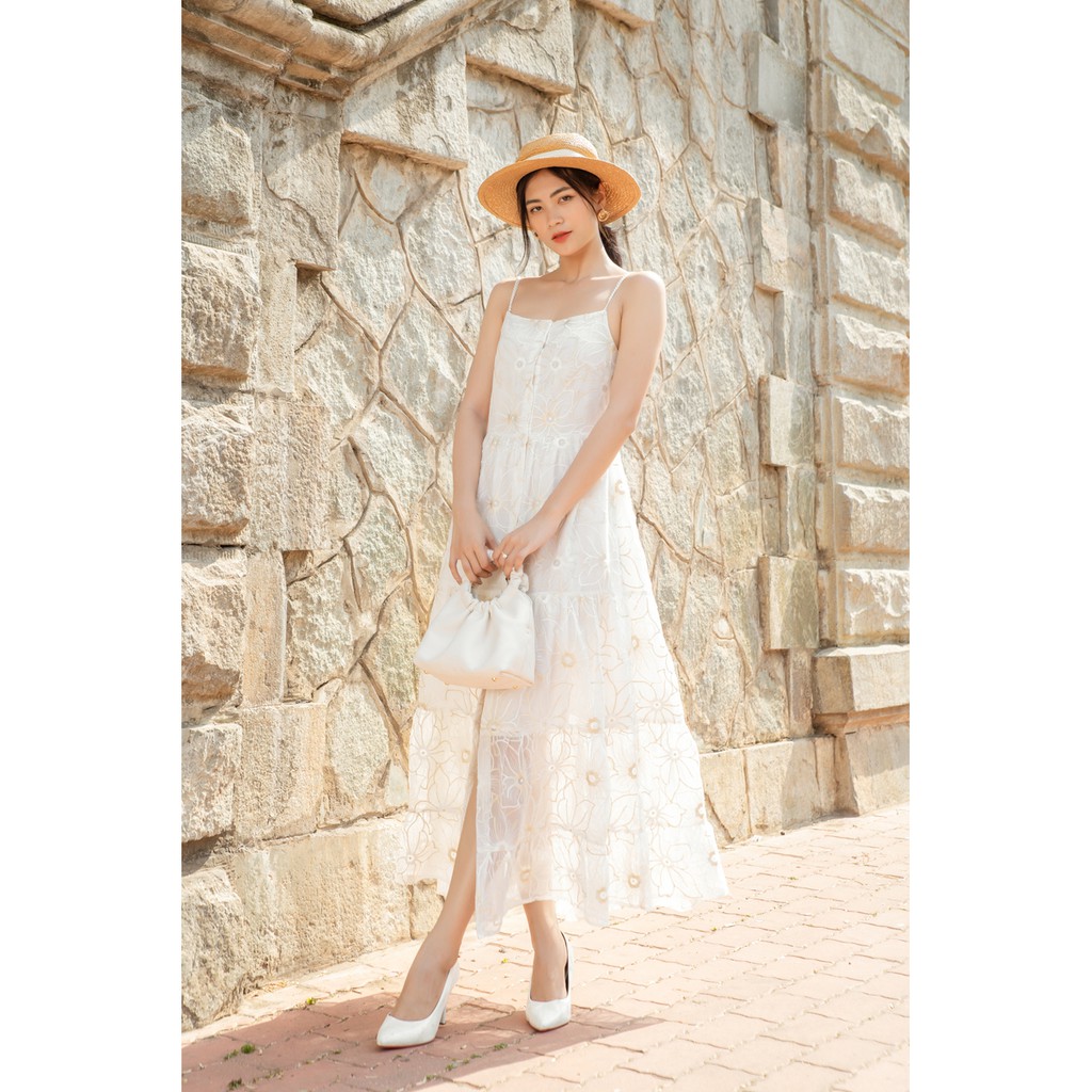 Vania twowire lace dress Korean style beach Shopee Philippines