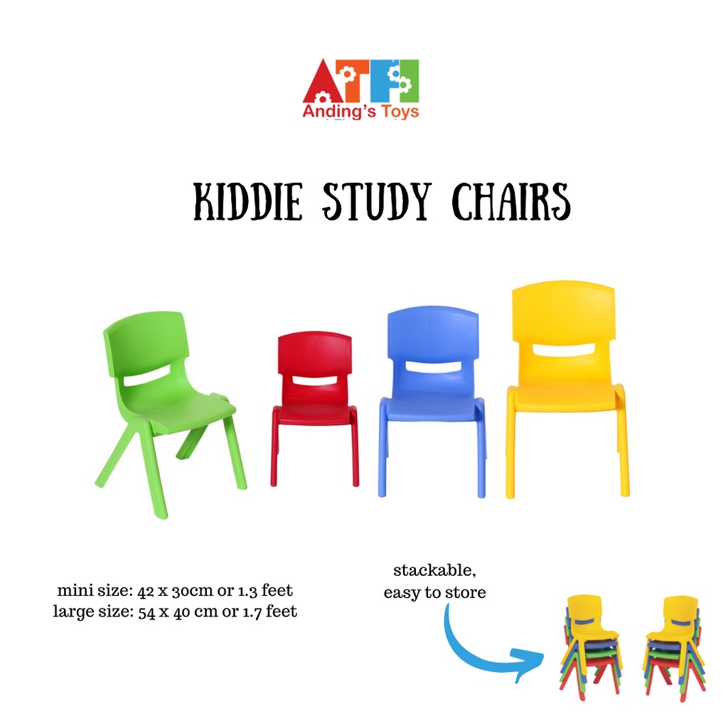 Kiddie EcoFriendly Chair Study Chairs Mini Stool 2 Sizes Kids