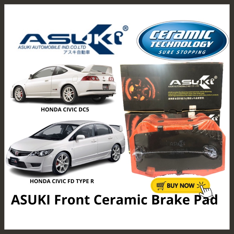 ASUKI Front Brake Pad Honda Civic FD2R Integra DC5R Type R Nissan