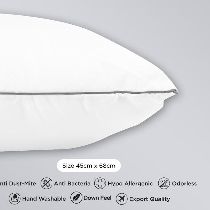 Basic Olive Featherlike Goose Feather Pillow (Single List) Shopee Philippines