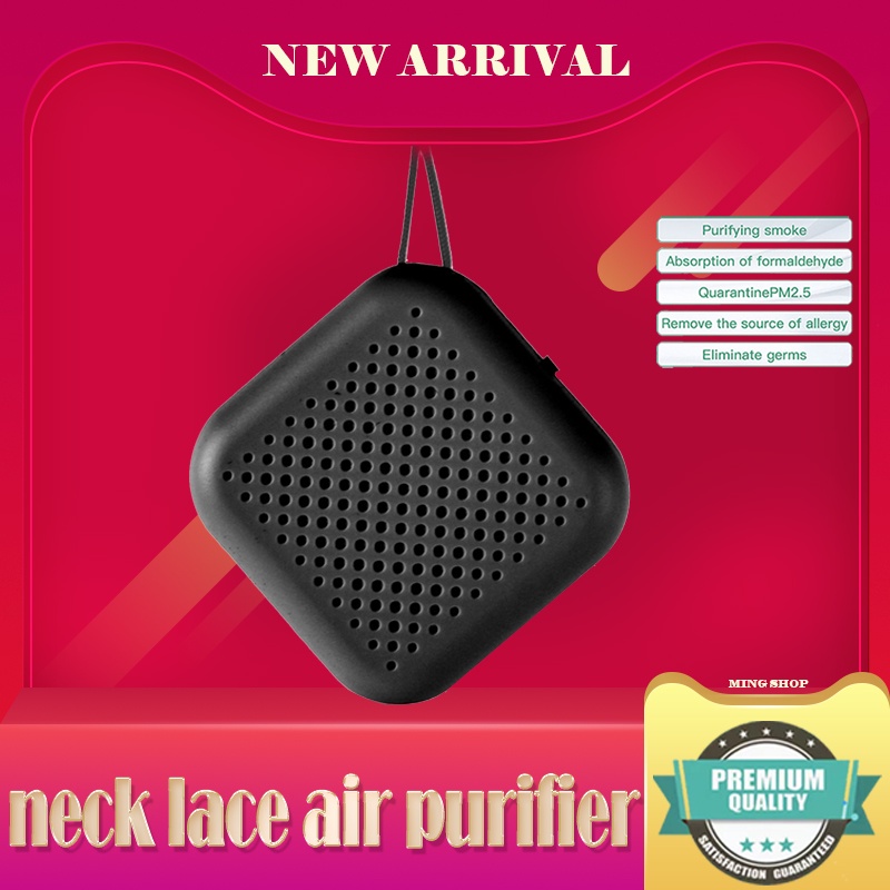 Wearable Air Purifier Necklace Portable Air Freshe Ionizer Negative