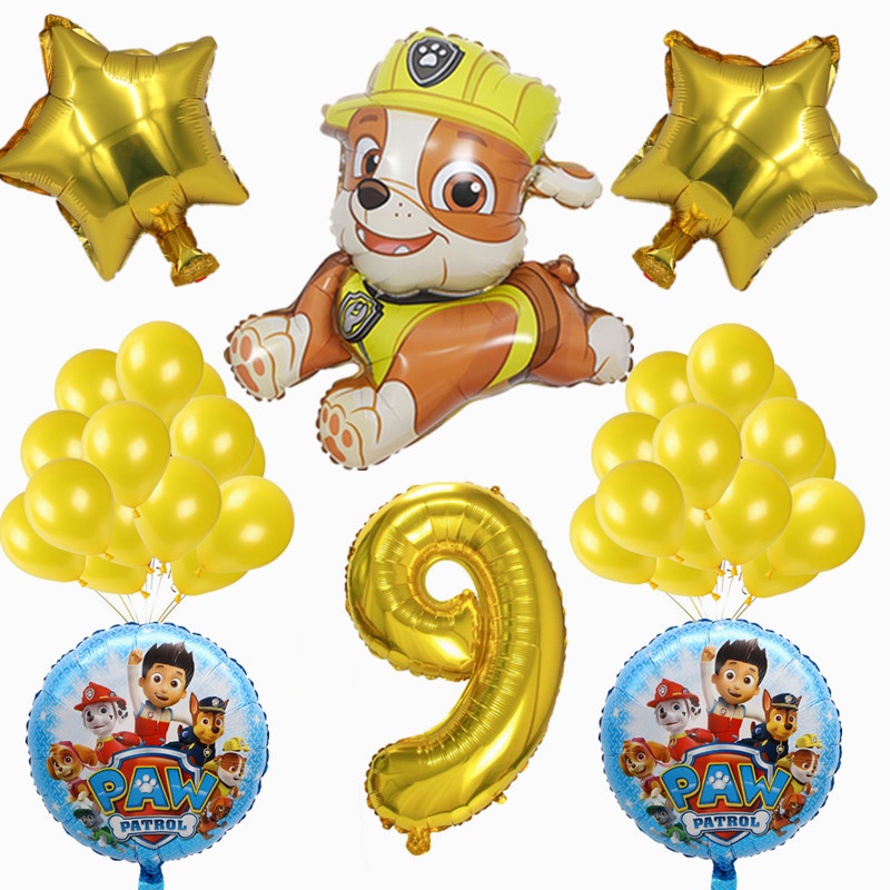26pcs Paw Patrol Birthday Decoration Set Latex Balloon Child Birthday