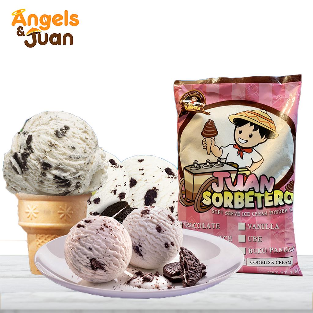 Juan Sorbetero Cookies and Cream Soft Serve Ice Cream Powder Mix for