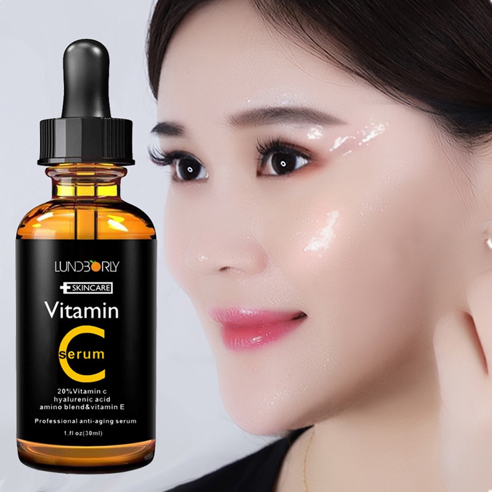 LUNDBORLY Vitamin C Anti Aging Collagen Essence Hyaluronic face Serum