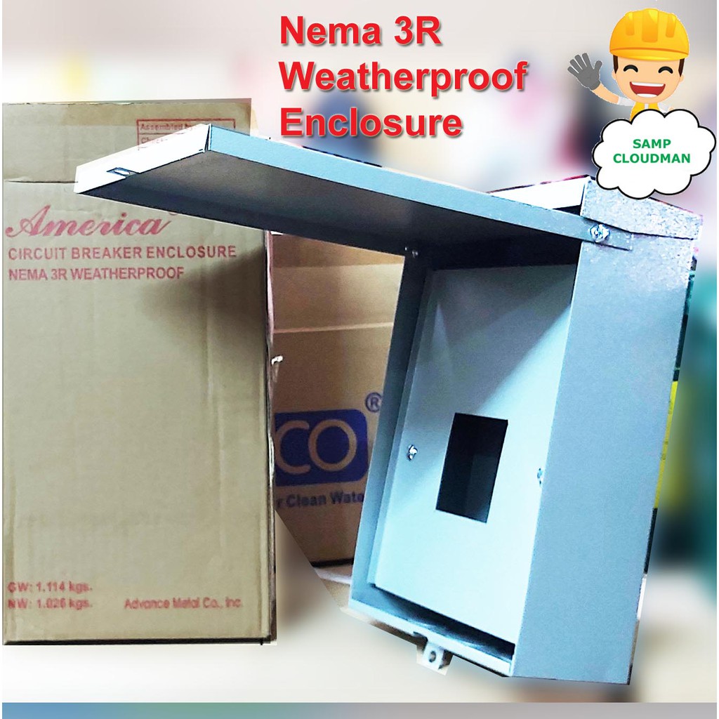 Nema 3R Weatherproof Enclosure PlugIn or BoltOn Circuit Breaker