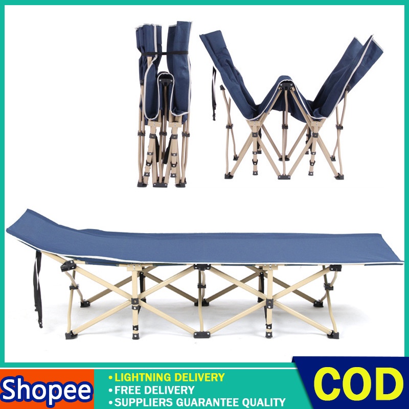 AIODIY Folding Bed Single Bed Reclining Chair Oxford Cloth 300kg Load