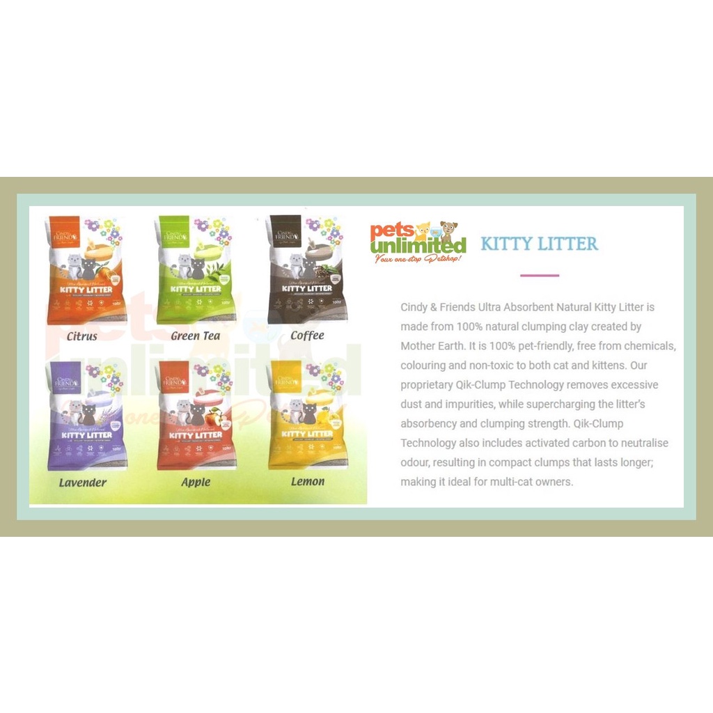 Cindy and Friends Kitty Litter 10L Carbon Activated Shopee Philippines