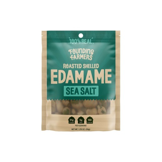 Founding Farmers Roasted Edamame in Salted 50g Shopee Philippines