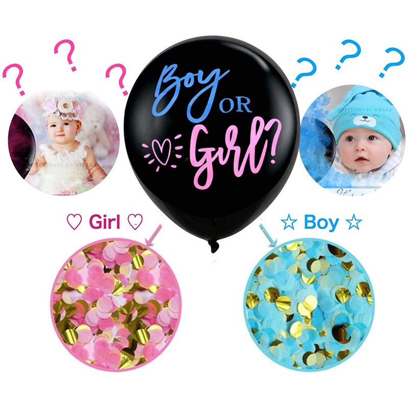 Big Gender Reveal Balloon Boy or Girl Party Decorations Blue Pink
