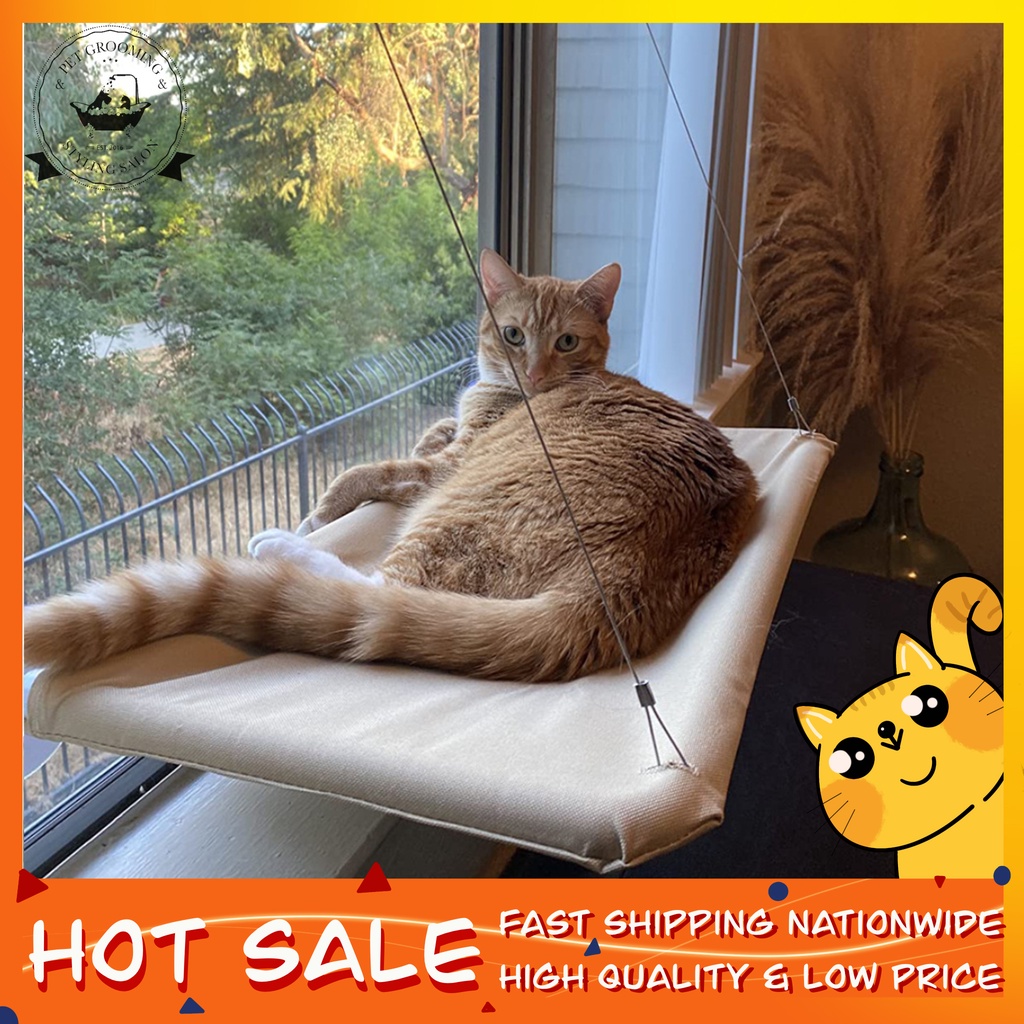 Pet Cat Hammock Beds Bearing 15kg Cat Shelf Window Perch Window Mounted