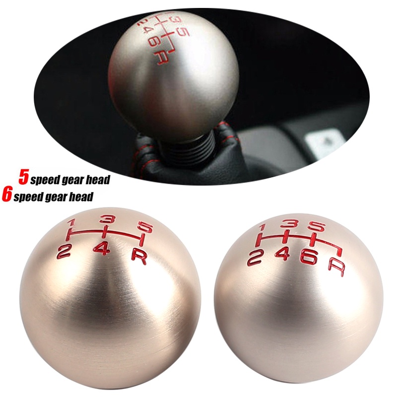 Aluminum 5/6 Speed JDM Ball Shape Shift Gear Knob For Honda Fit Civic