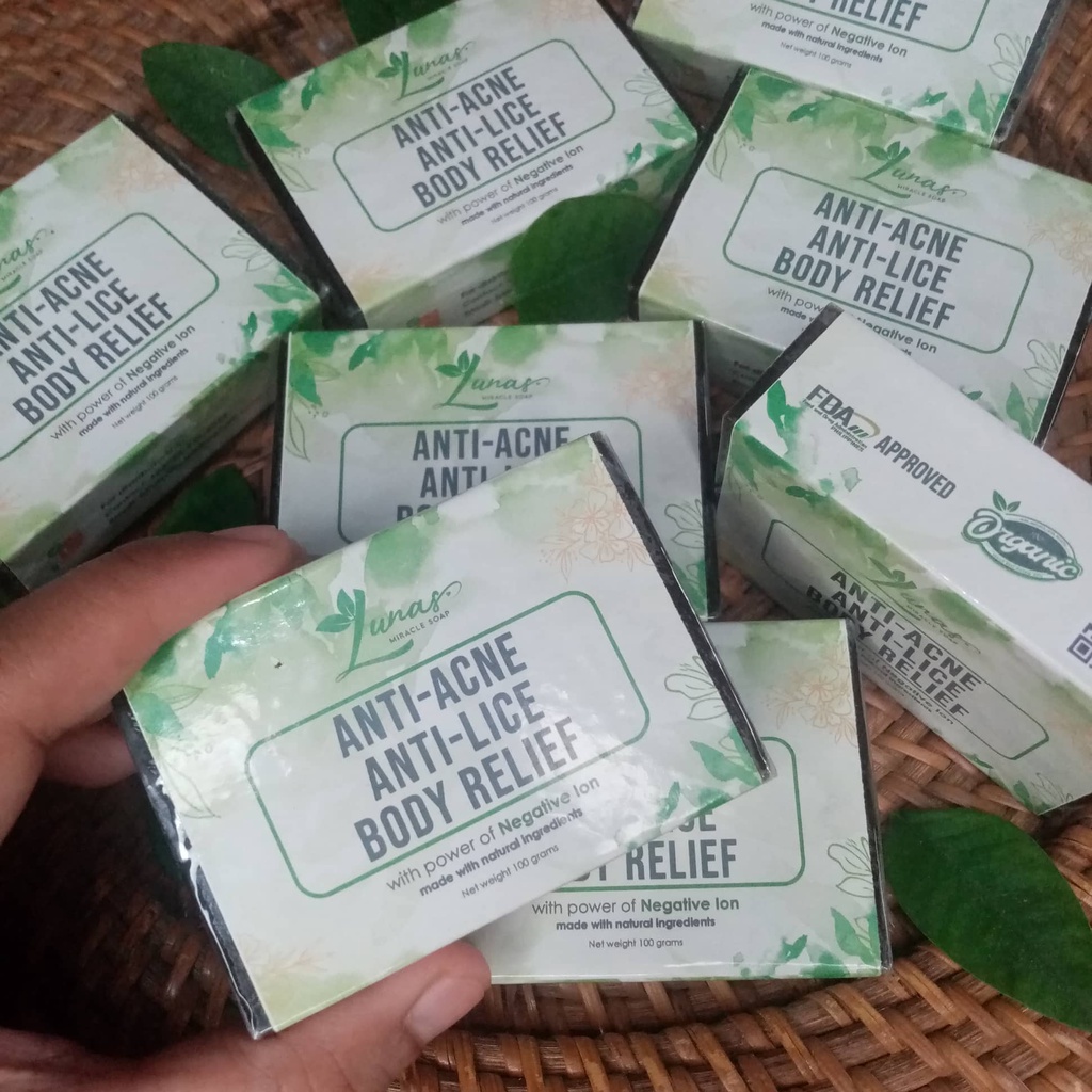 LUNAS MIRACLE SOAP w/Negative Ion! (Good for Kuto, Hadhad, Baby Rashes