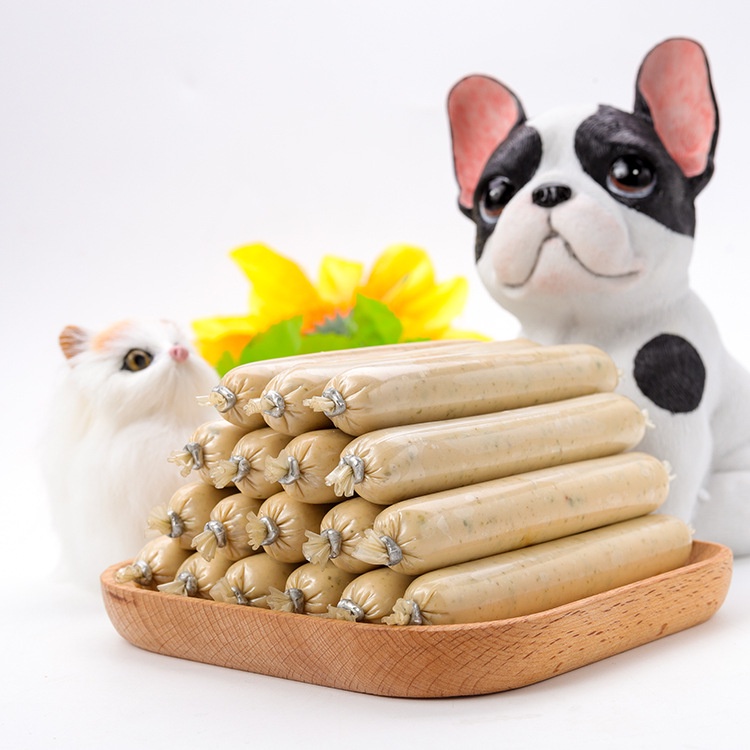 Salmon Seaweed Ham Sausage Dog Food Ration Pet Snack Supplement