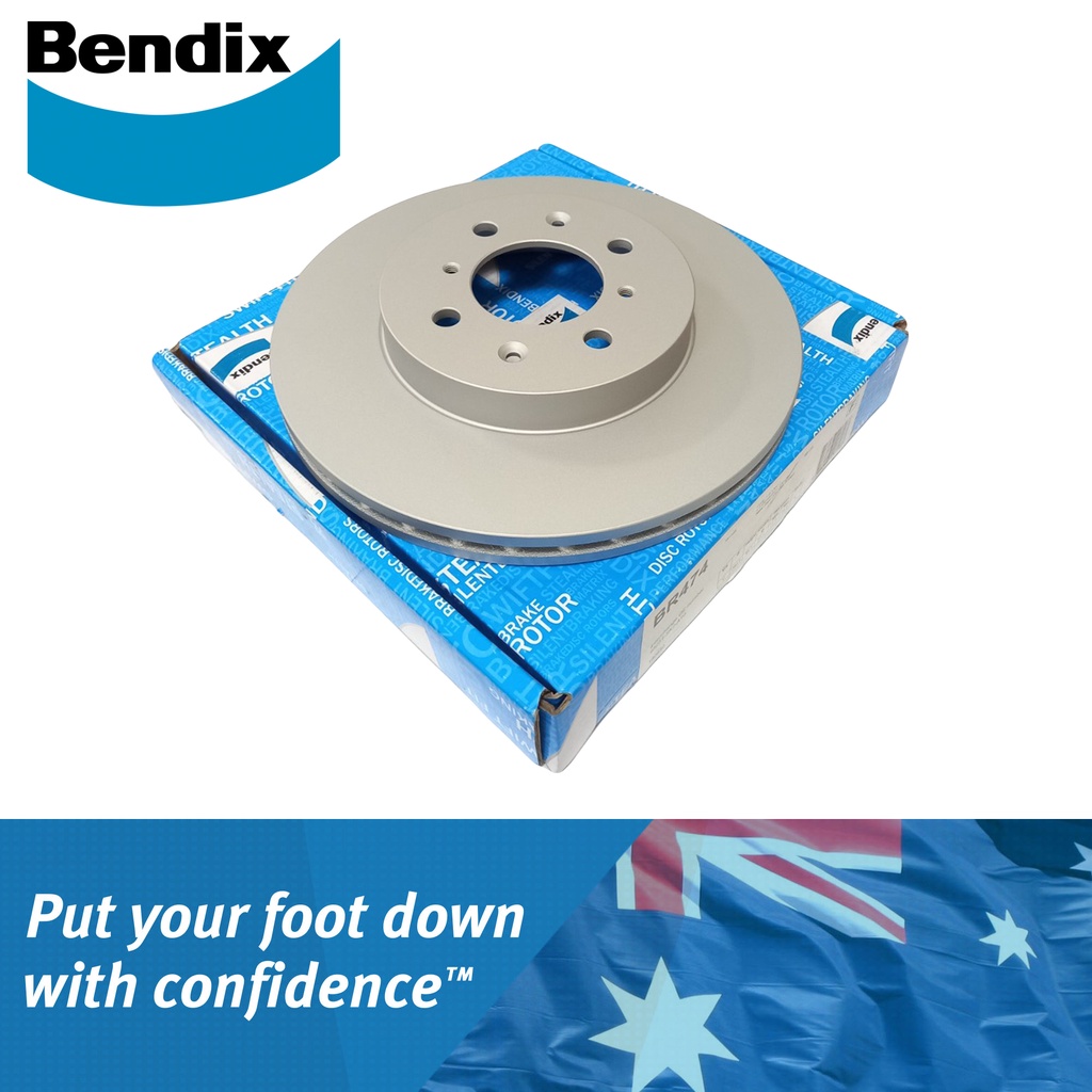 Bendix Brake Disc Rotor BR474 Front for Honda Civic SIR 1998-2002, VTI