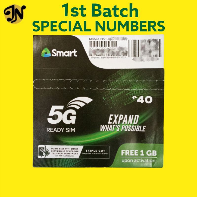 1st Batch Smart 5G Vanity Sim Card Special Number (Repeating Numbers