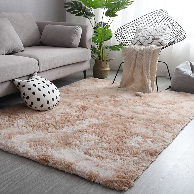 HOMEYOUNG MultiSize Soft Faux Shaggy Area Floor Rugs Square For Living