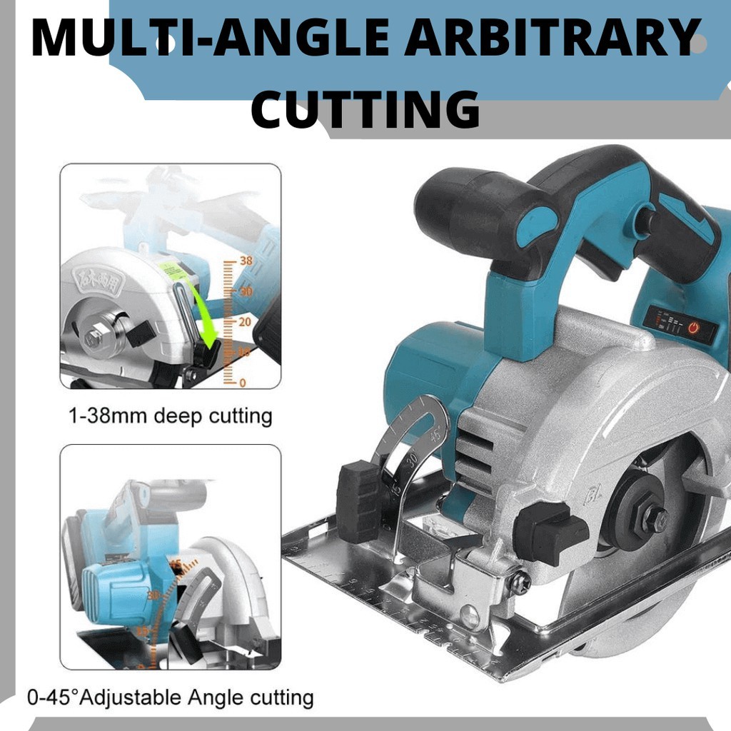 1050 Watts Electric Circular Saw Blade Woodworking Cutting Power Tool