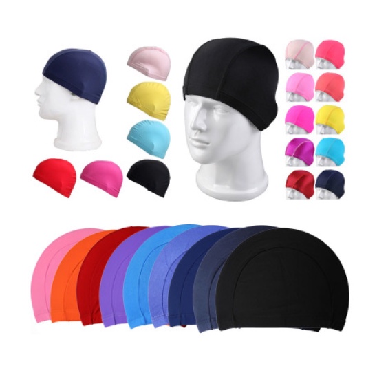 Adult Swimming Cap Swim Hat Sportswear Men Women Unisex Nylon Swim Caps