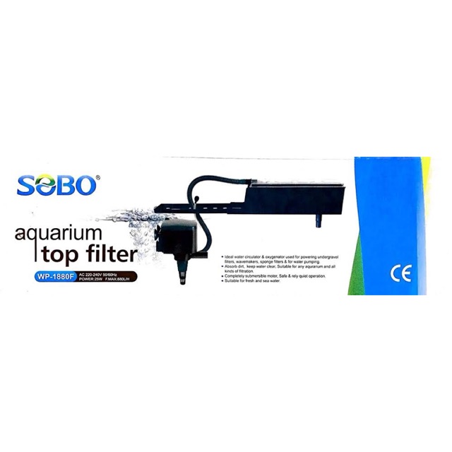SOBO AQUARIUM TOP FILTER WP1880F 8.5W Shopee Philippines
