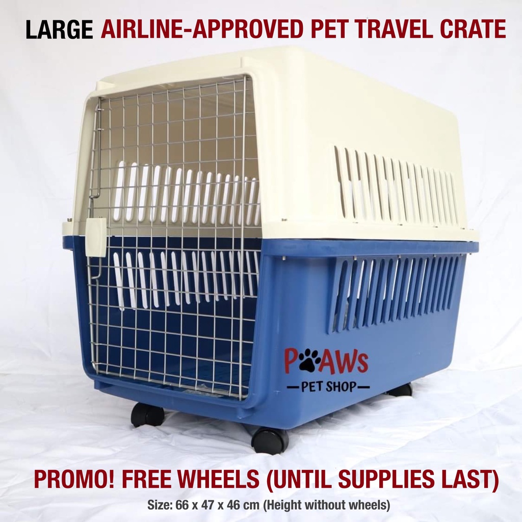 Large Pet carrier travel cage cat dog crates, airline approved pet
