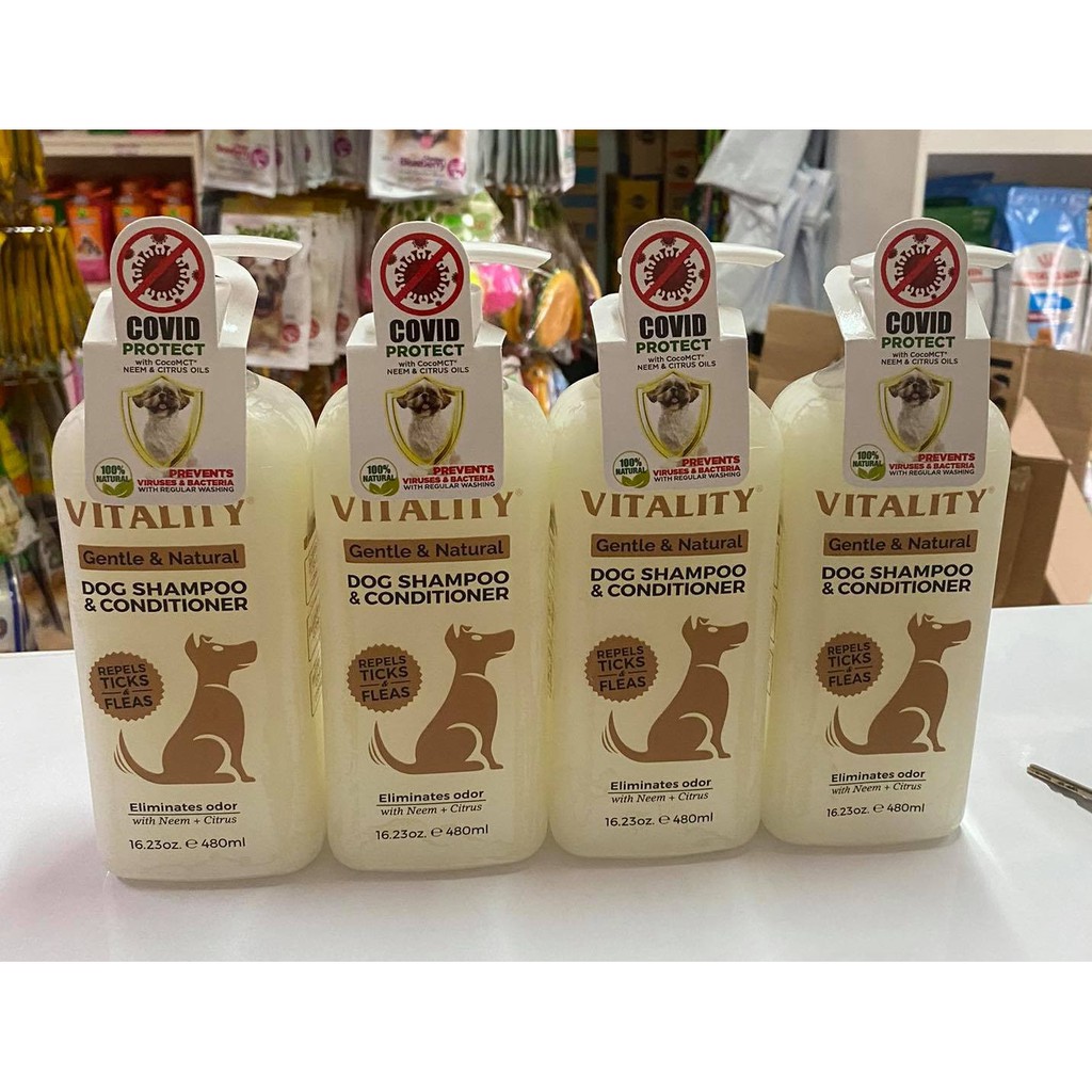 Vitality Dog Shampoo and Conditioner 480ml Shopee Philippines
