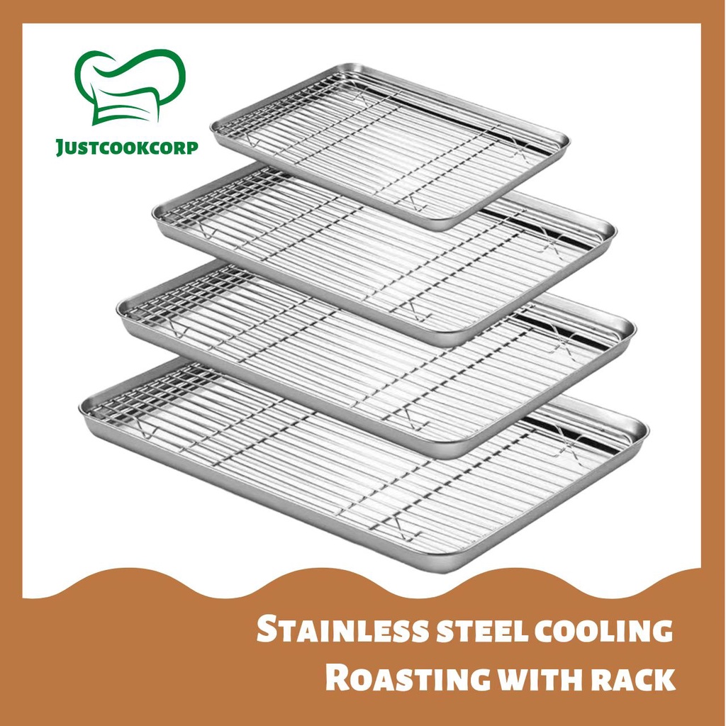 Stainless Steel Cooling rack Roasting Tray with Rack Shopee Philippines