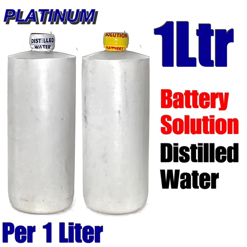 1Ltr Distilled Water Battery Solution Battery Acid Sold per 1