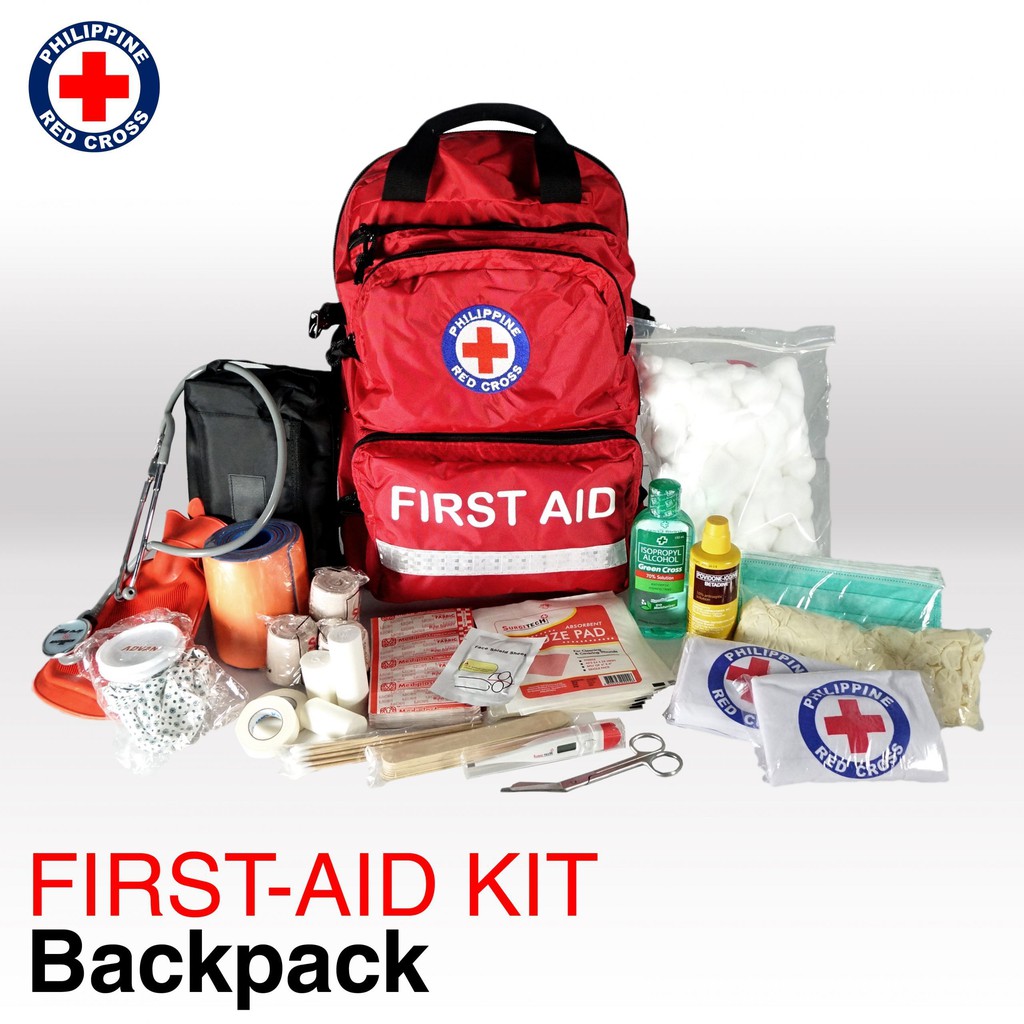 Philippine Red Cross First Aid Kit BackPack Shopee Philippines
