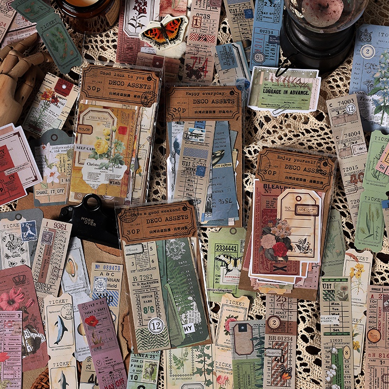 ENWEI 30 Pcs Poetry Series Romantic Journal Material Paper Scrapbooking