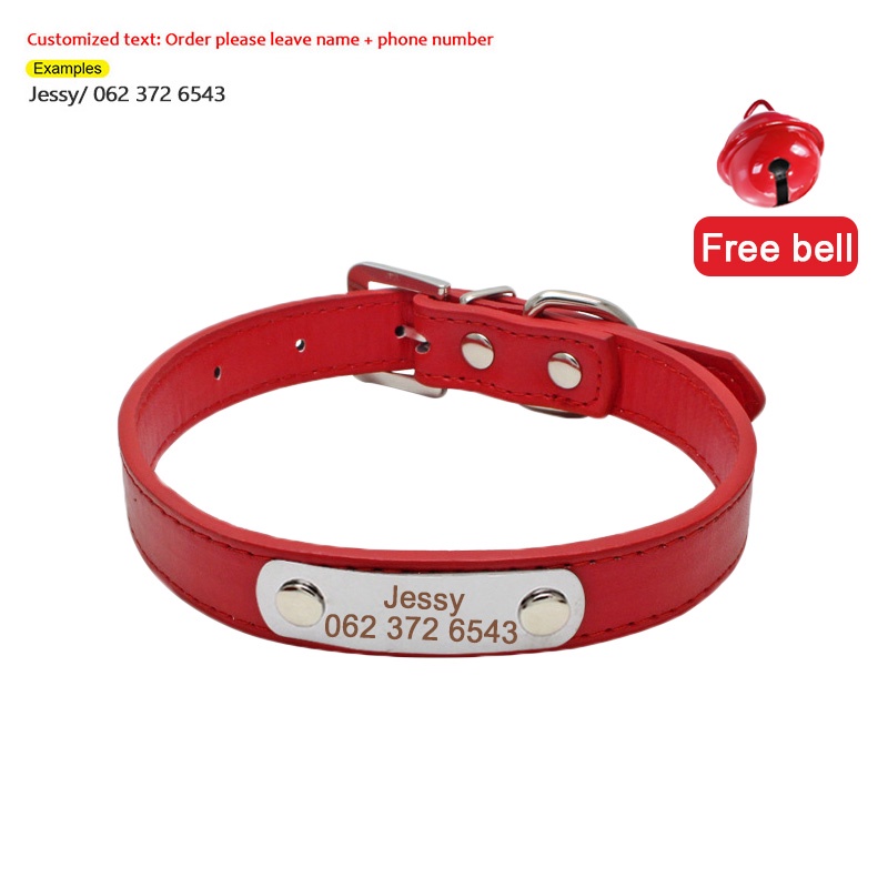 Free Customized Pet Collar Dog Collar Cat Collar Dog Necklace Pet