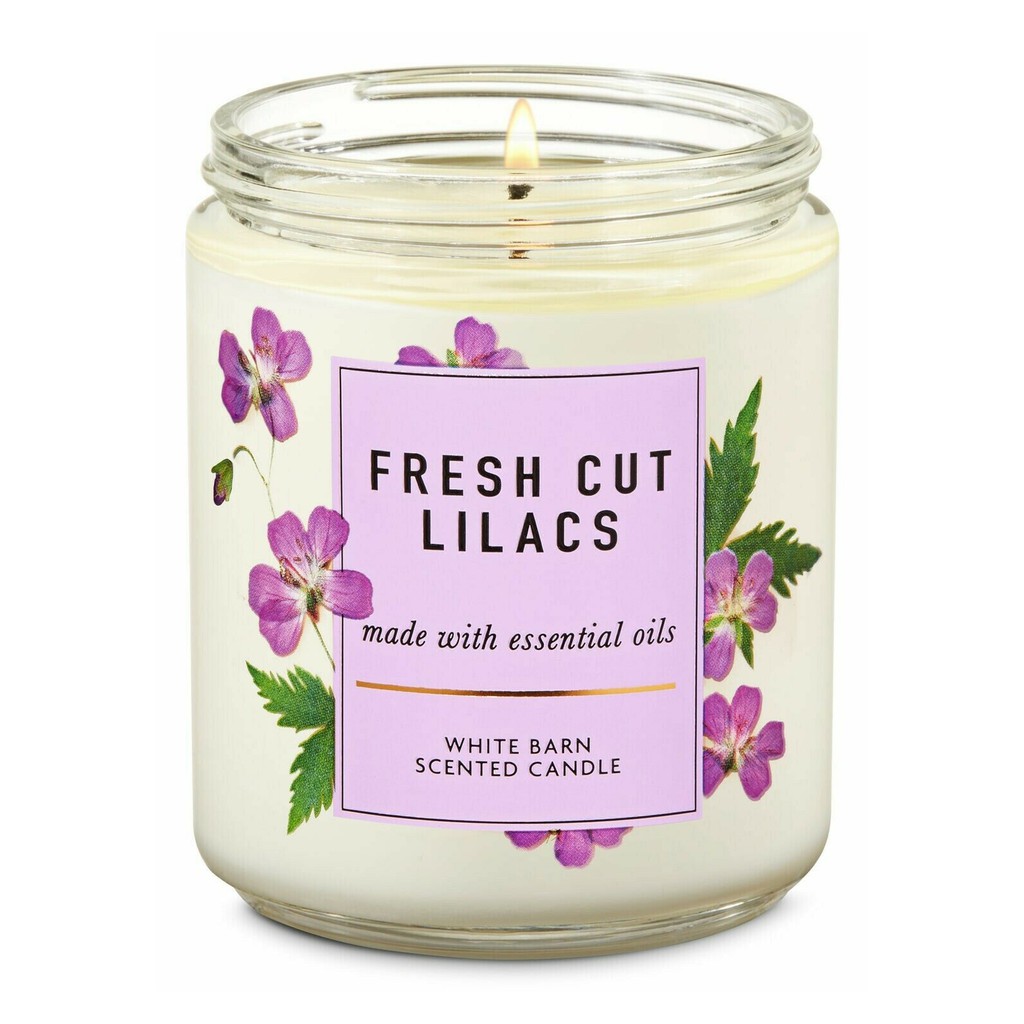 AUTHENTIC Bath and Body Works FRESH CUT LILACS Single Wick Scented