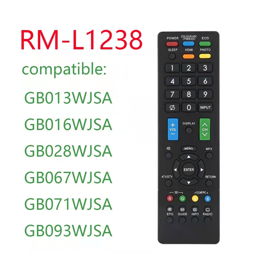 RML1238 GB217WJN1 Universal SHARP LED LCD SMART TV Remote Control