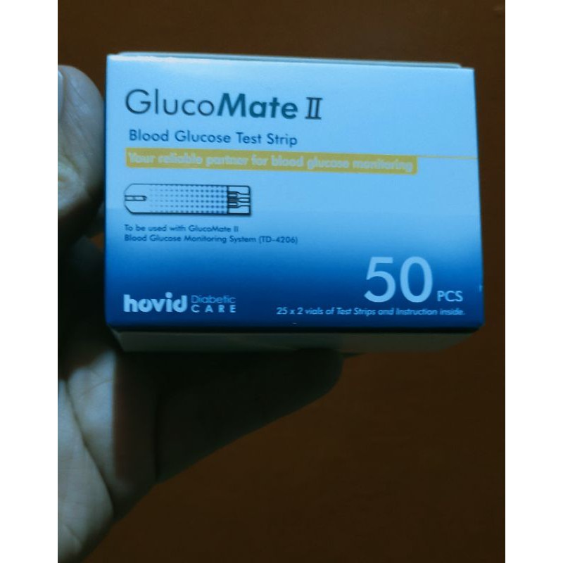 blood sugar test kit II Strips ( 2 canester 50pcs) Shopee