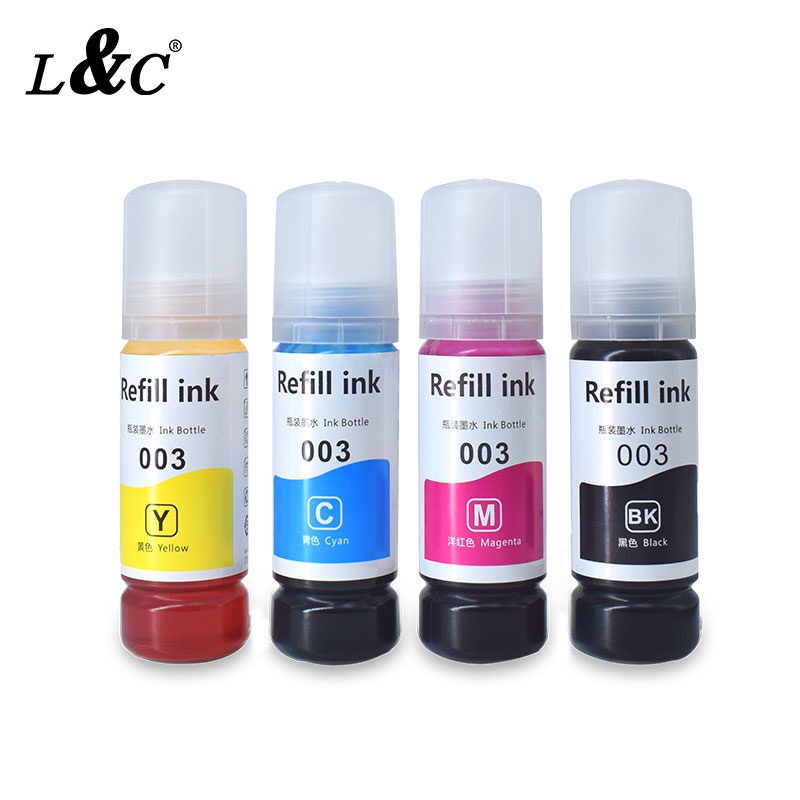 L&C Refill ink 003 Ink Dye Ink For Epson Inkjet Printer L3110 L3116