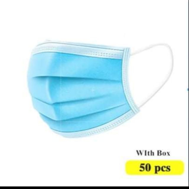 Original Adelaide 3Ply Disposable Surgical Face Mask 50 pcs (Blue
