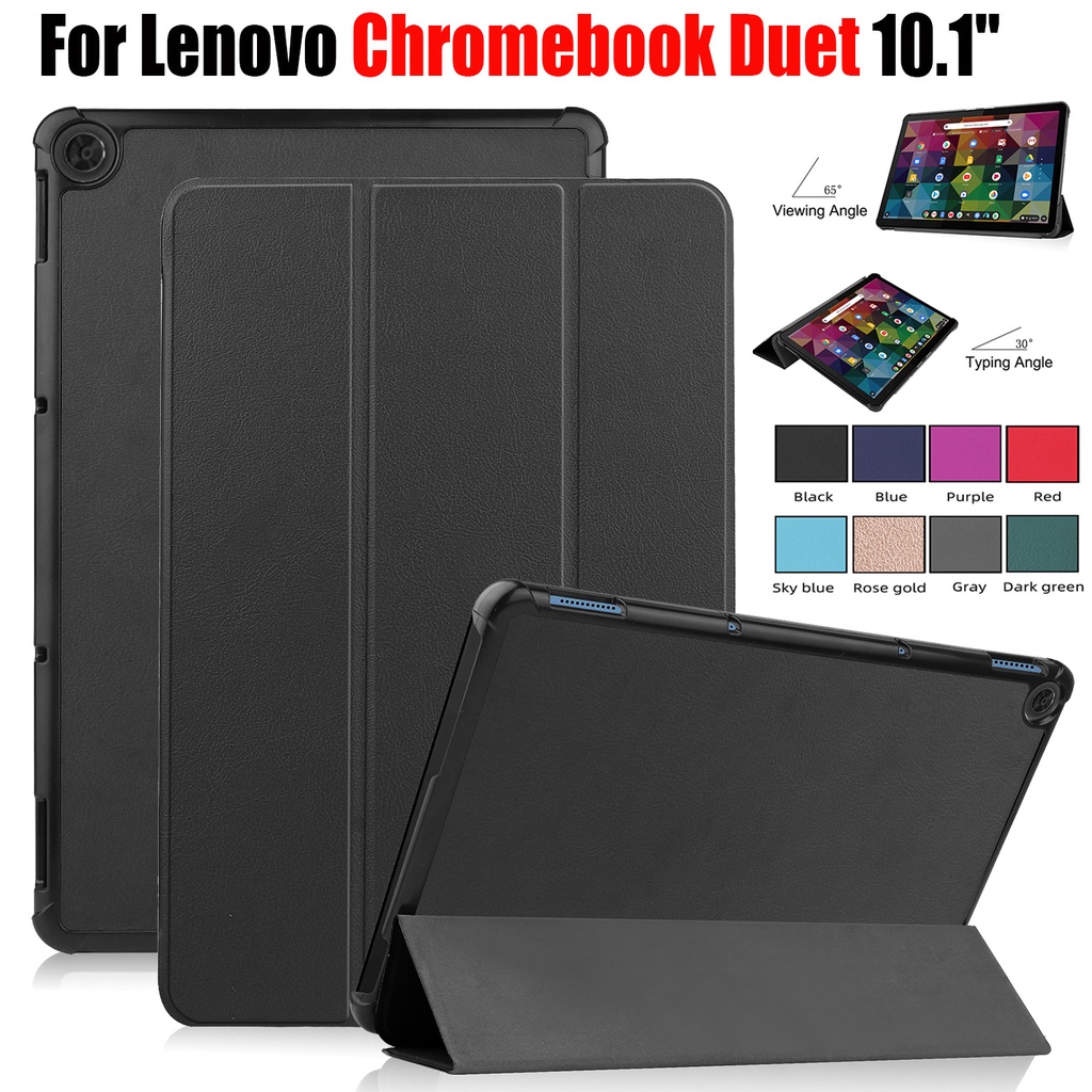 For Lenovo Chromebook Duet 10.1 inch Tablet PC Case Ideapad Duet Chromebook 10.1" CTX636F PU